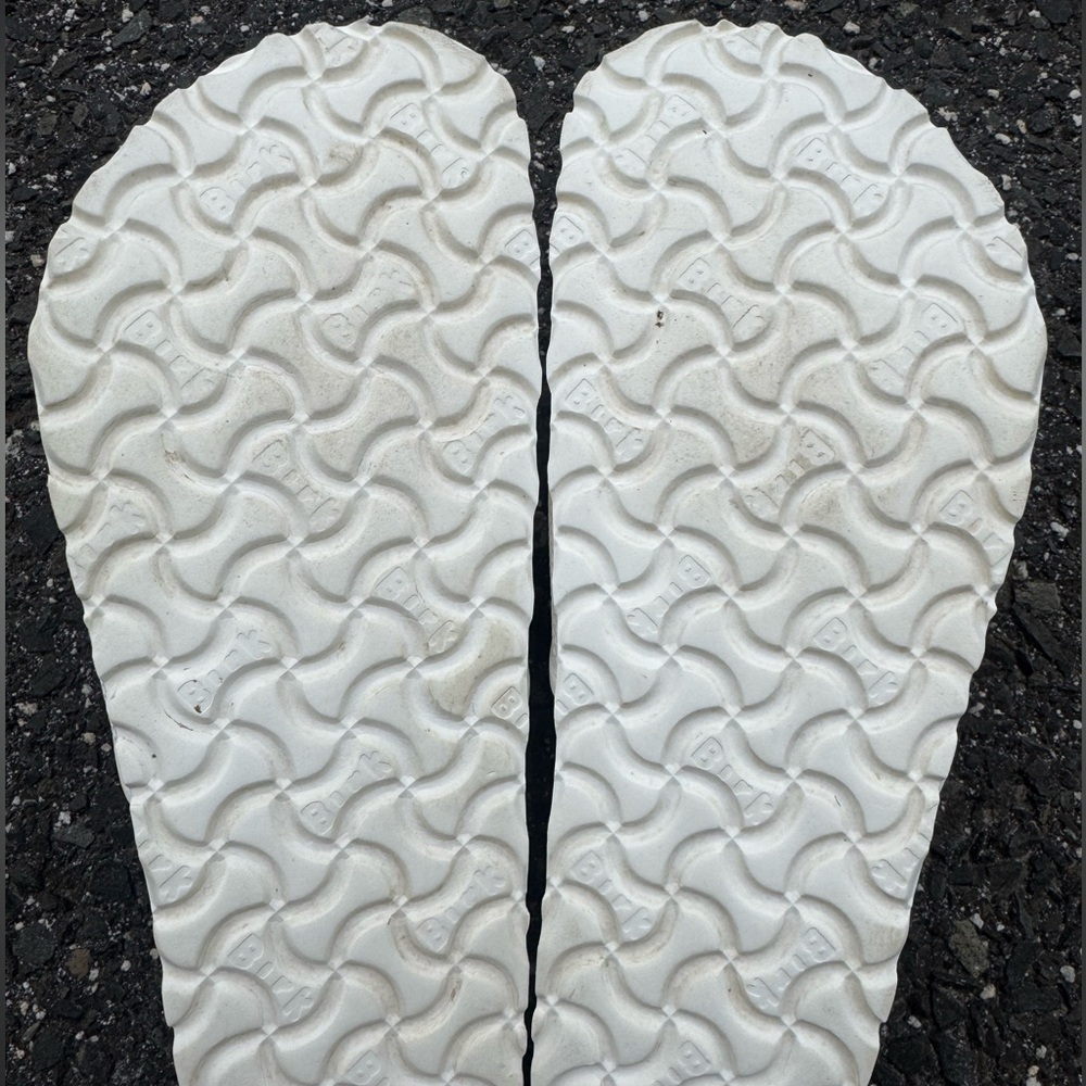 Birkenstock White Barbados EVA Slide Sandals - Picture 5 of 5